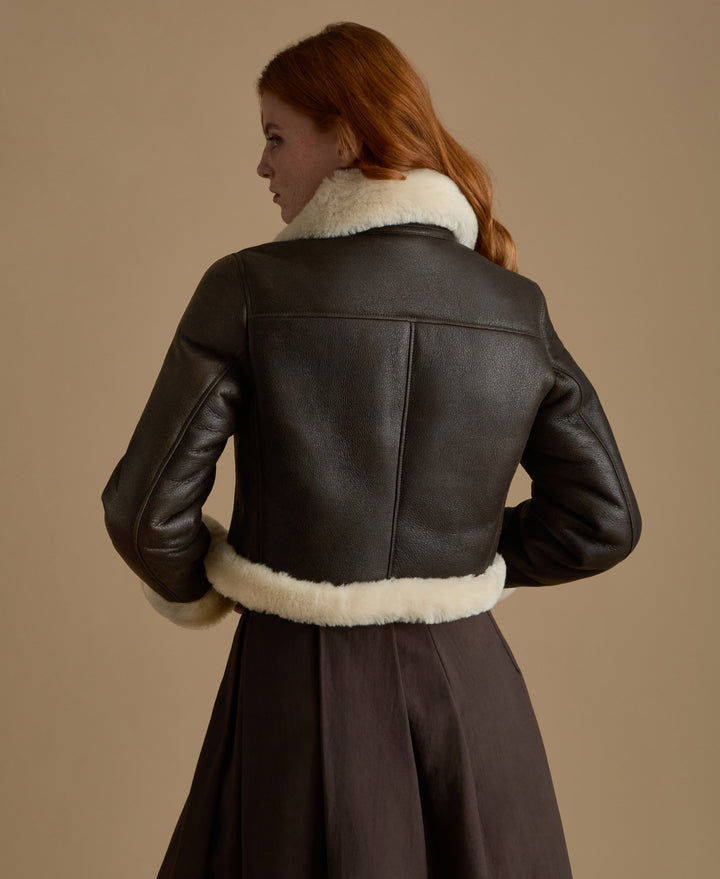 Sienna Leather Shearling Jacket