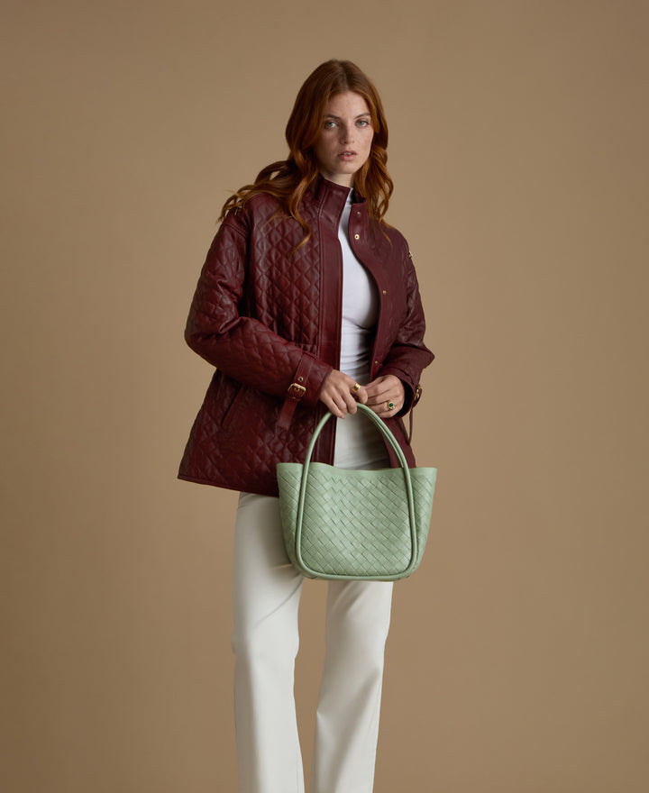 Nora Leather Coat