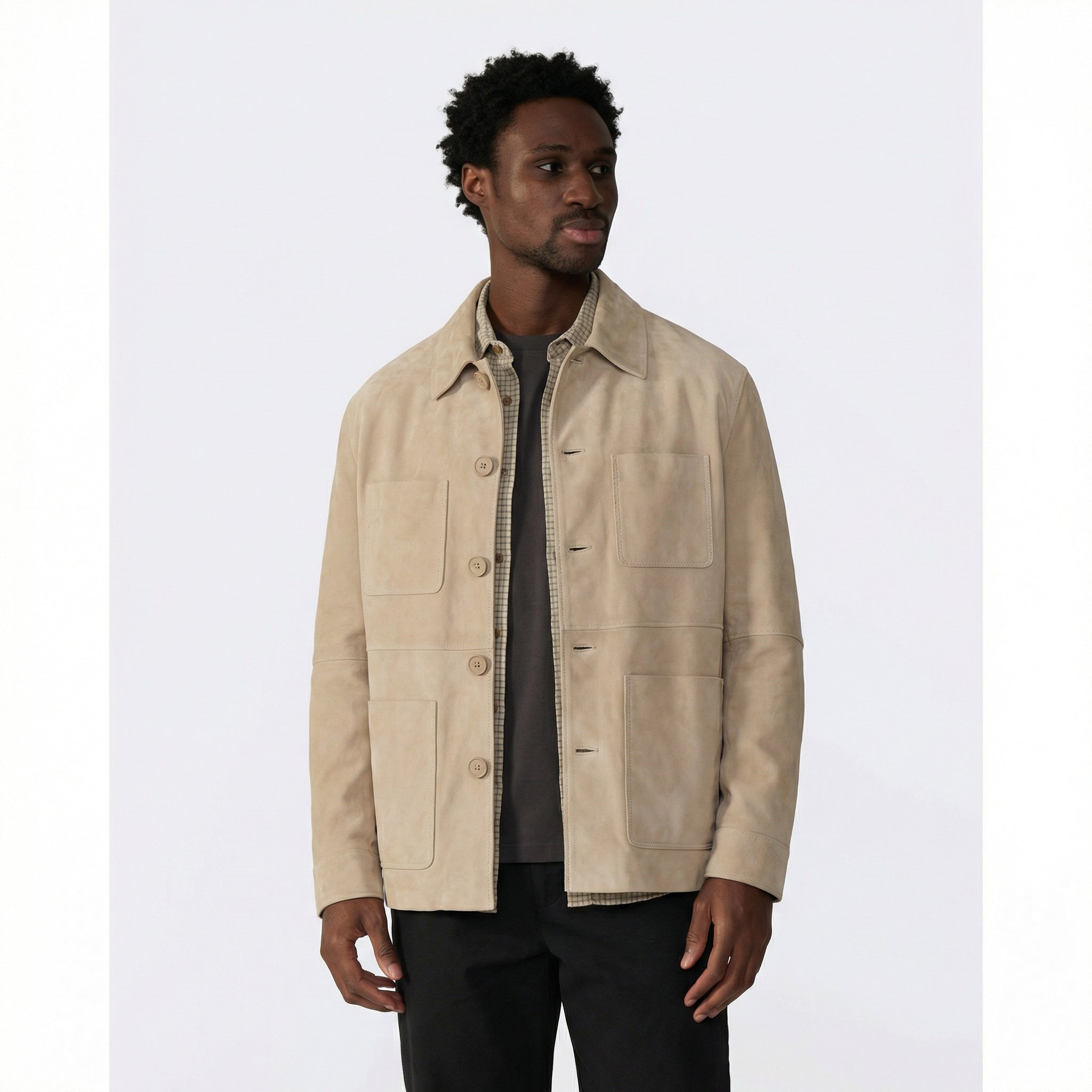 ☆TIME SALE 美品 Think fur Eco Suede Jacket Men's Suede Jackets | Premium Suede Jackets for Men | FURNIQ UK