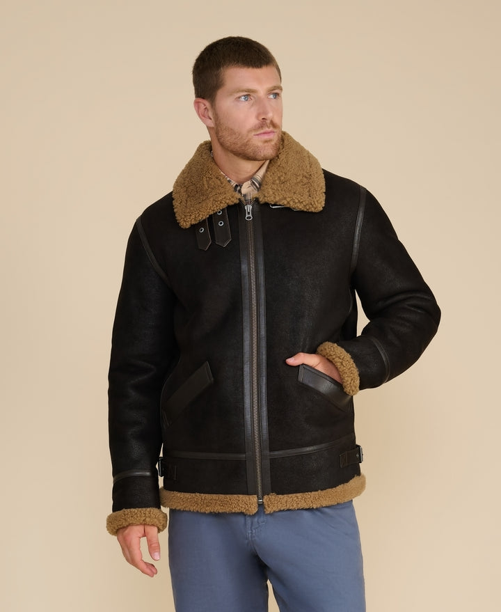 Cassian Shearling Aviator Jacket
