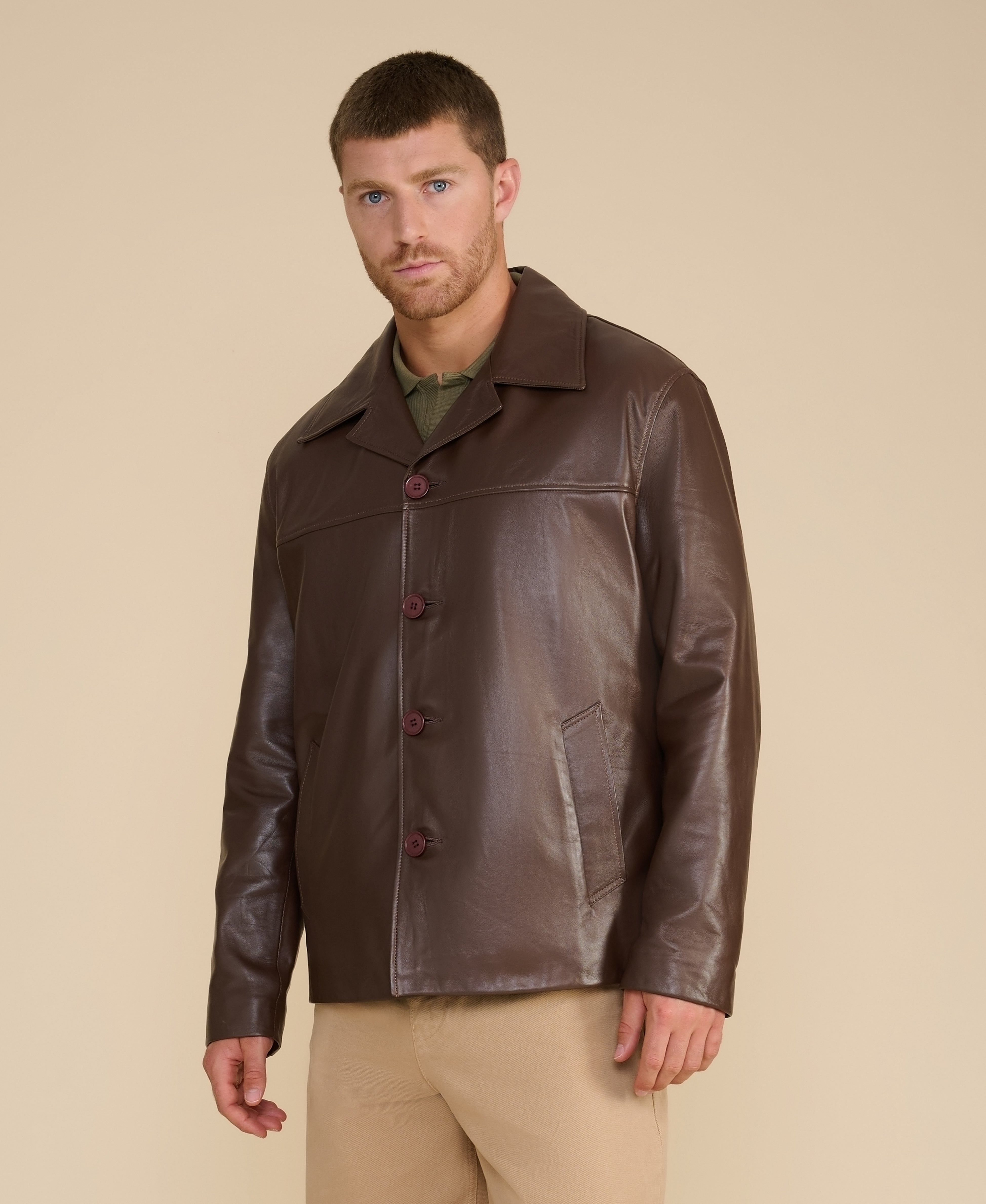 Axel Relaxed Leather Blazer – FURNIQ UK