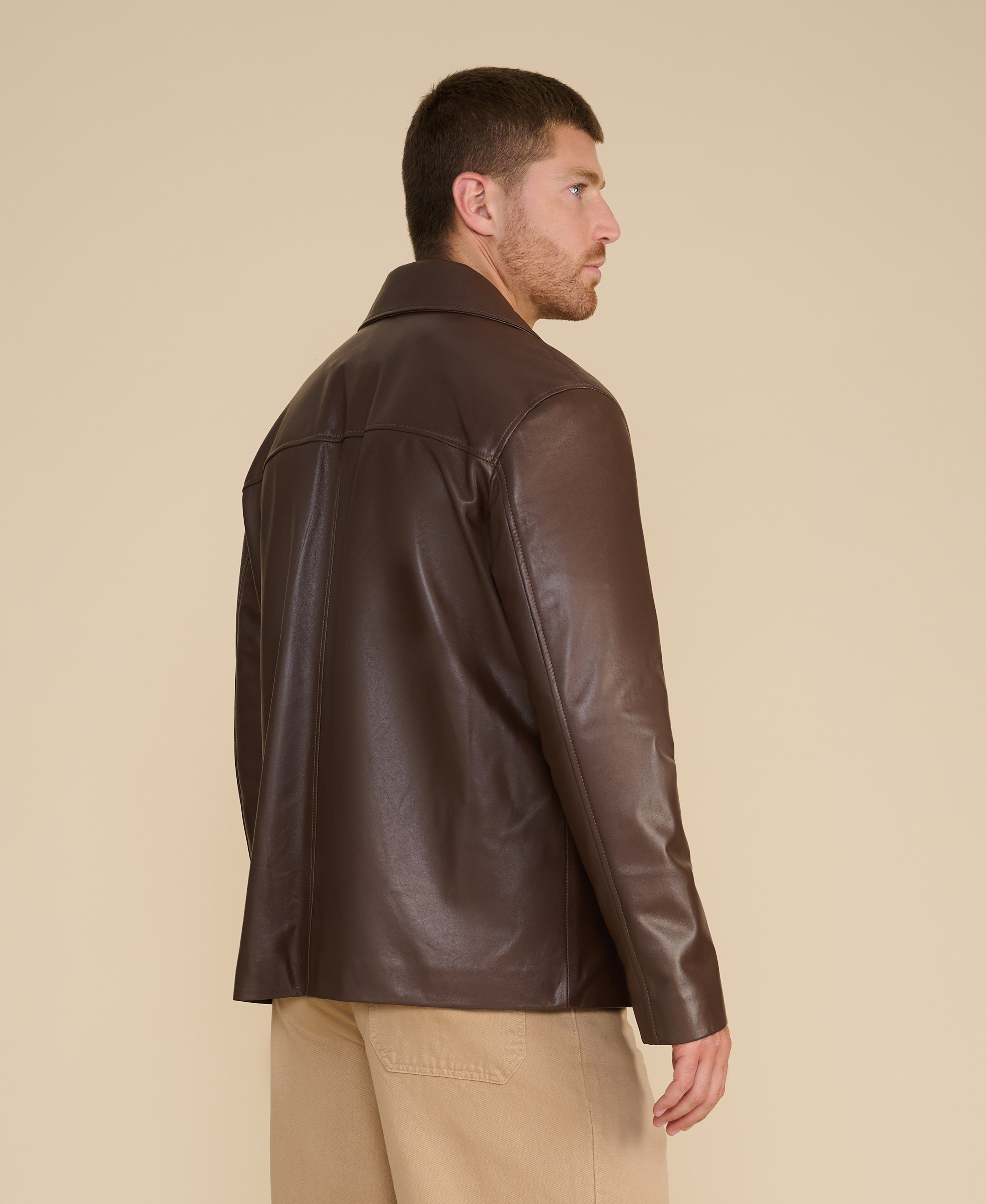 Axel Relaxed Leather Blazer – FURNIQ UK