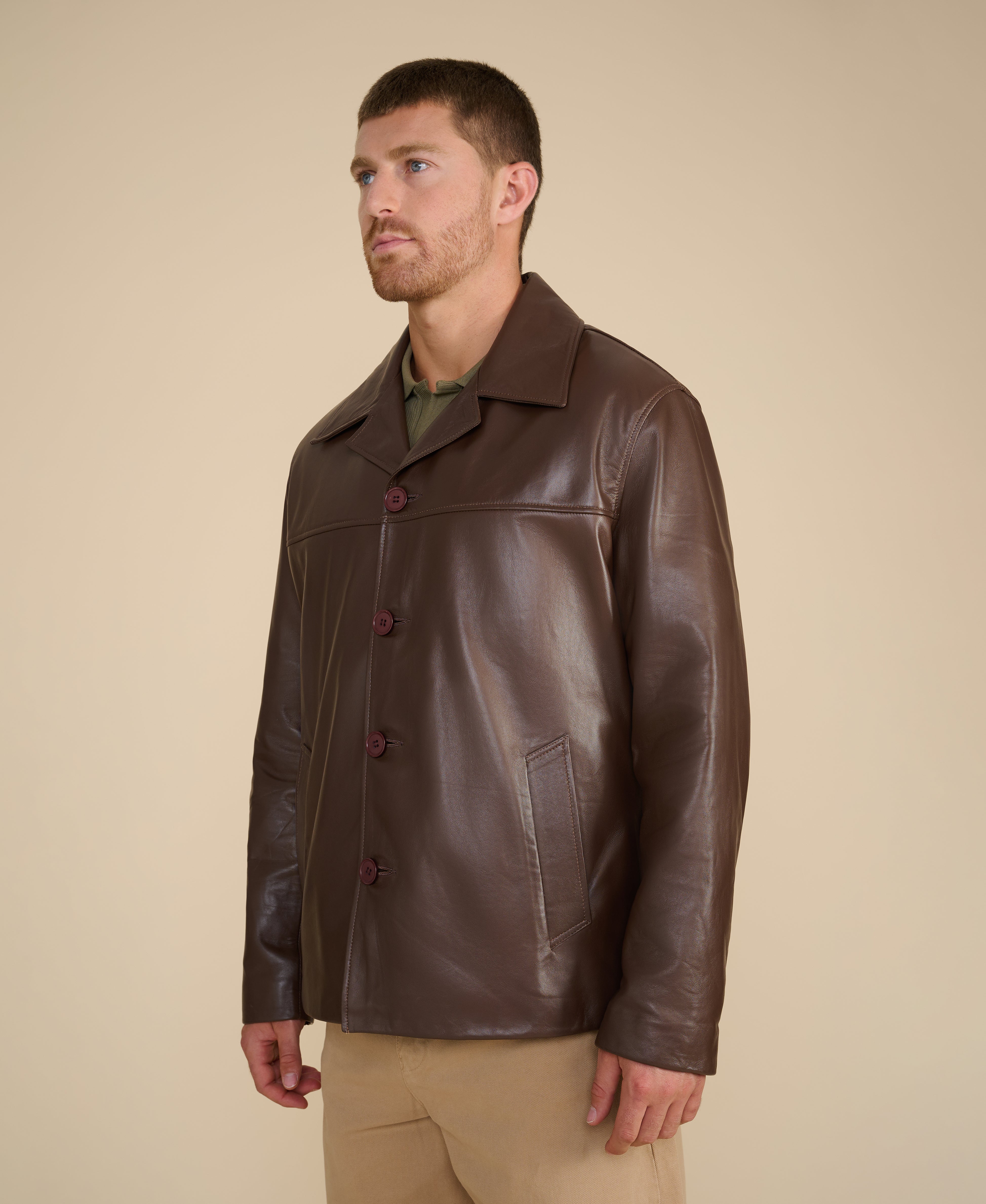 archive real leather jacket 値下げ不可コメ逃げ❌ Axel Relaxed Leather Blazer – FURNIQ UK