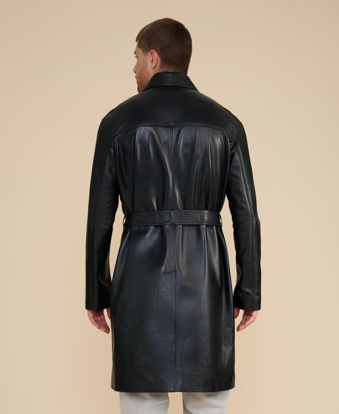 Camden Leather Trench Coat