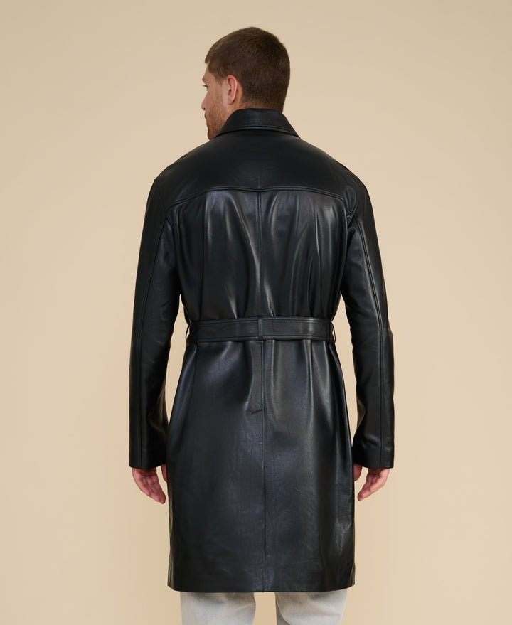 Camden Leather Trench Coat