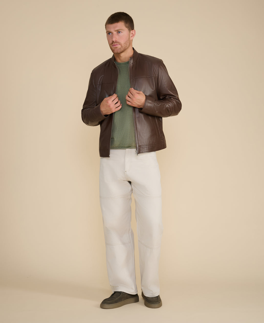Otis Racer Leather Jacket