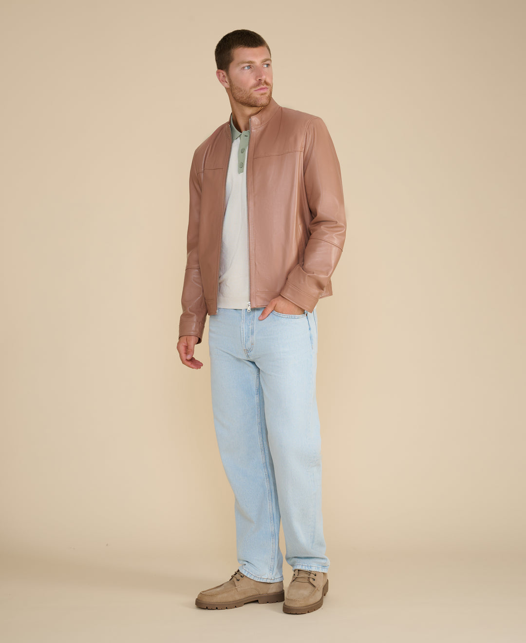 Otis Racer Leather Jacket