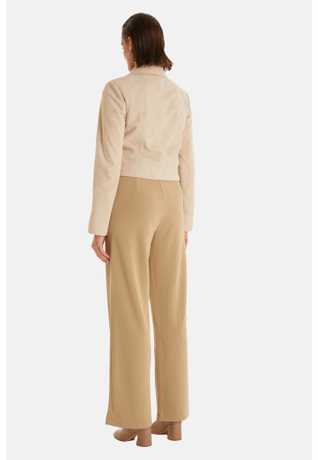 Women's Fashion Jacket, Suede Beige