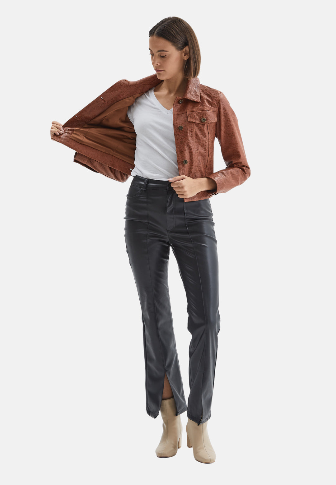 Authentic Western Leather Jacket, Whiskey