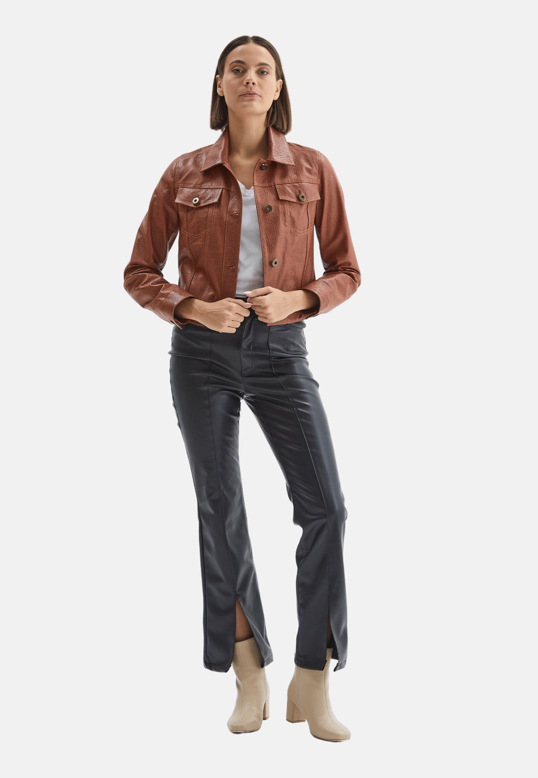 Authentic Western Leather Jacket, Whiskey