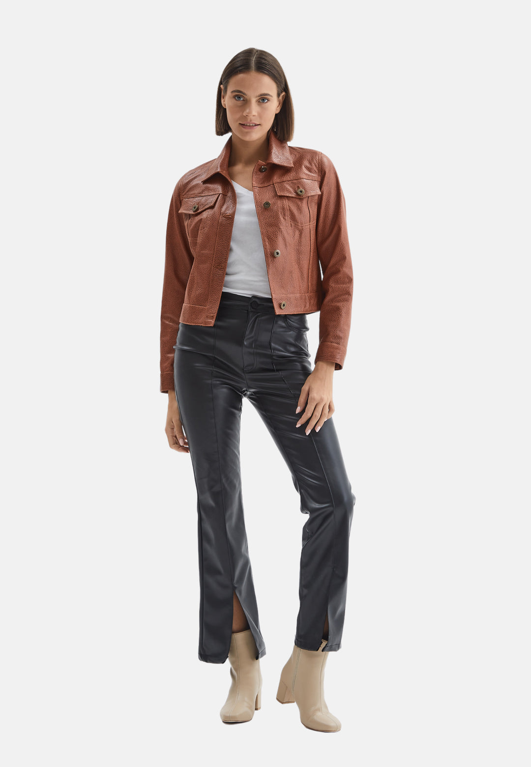 Authentic Western Leather Jacket, Whiskey