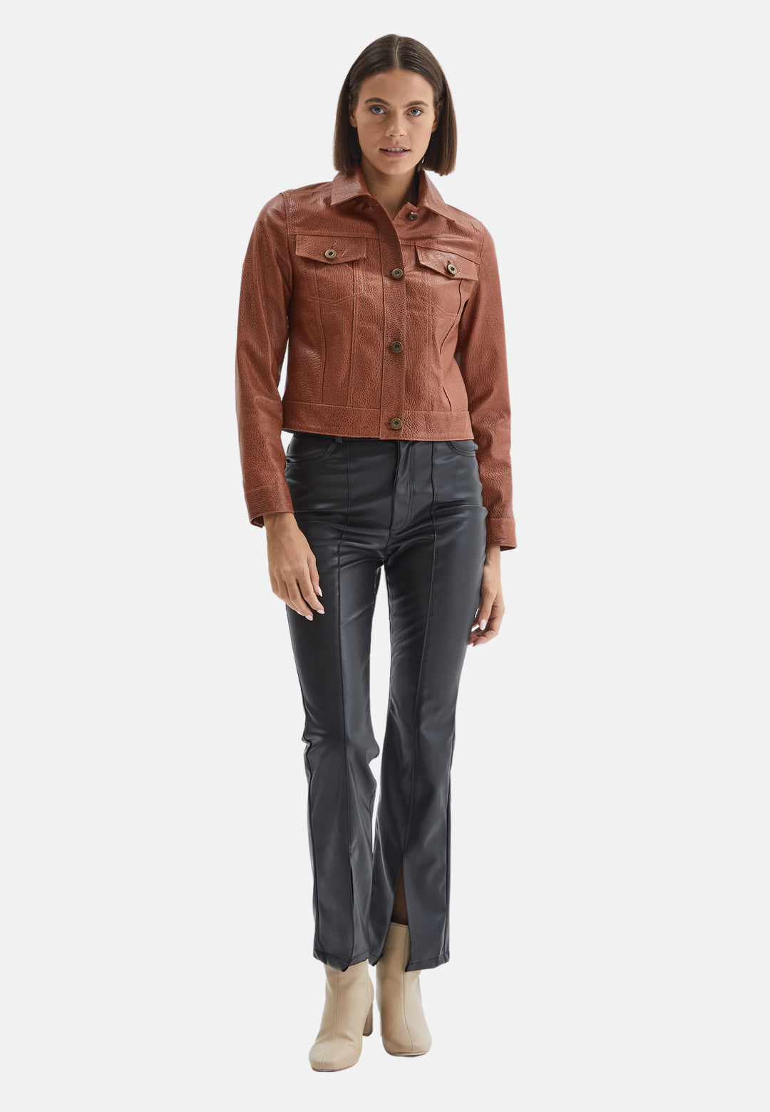 Authentic Western Leather Jacket, Whiskey
