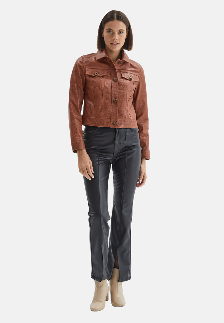 Authentic Western Leather Jacket, Whiskey