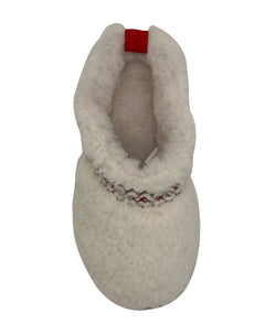 Image of Women's Mini Sheepskin Slippers, White Suede