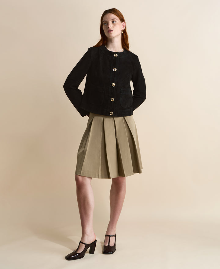Margot Black Suede Jacket