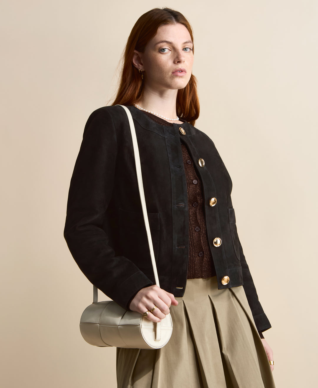 Margot Black Suede Jacket