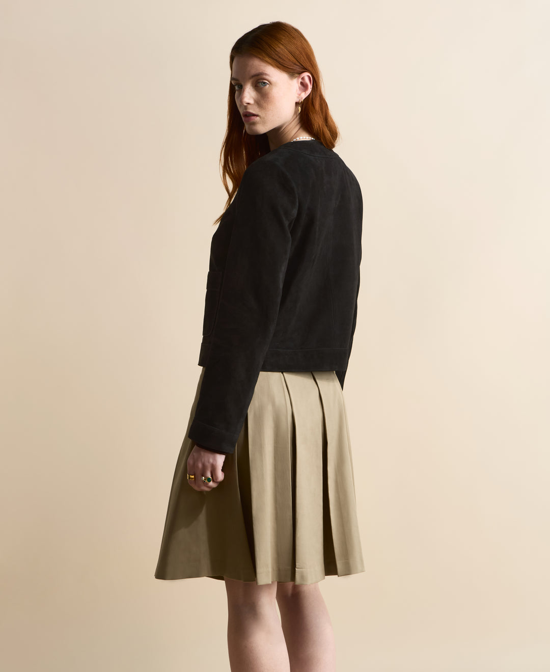 Margot Black Suede Jacket