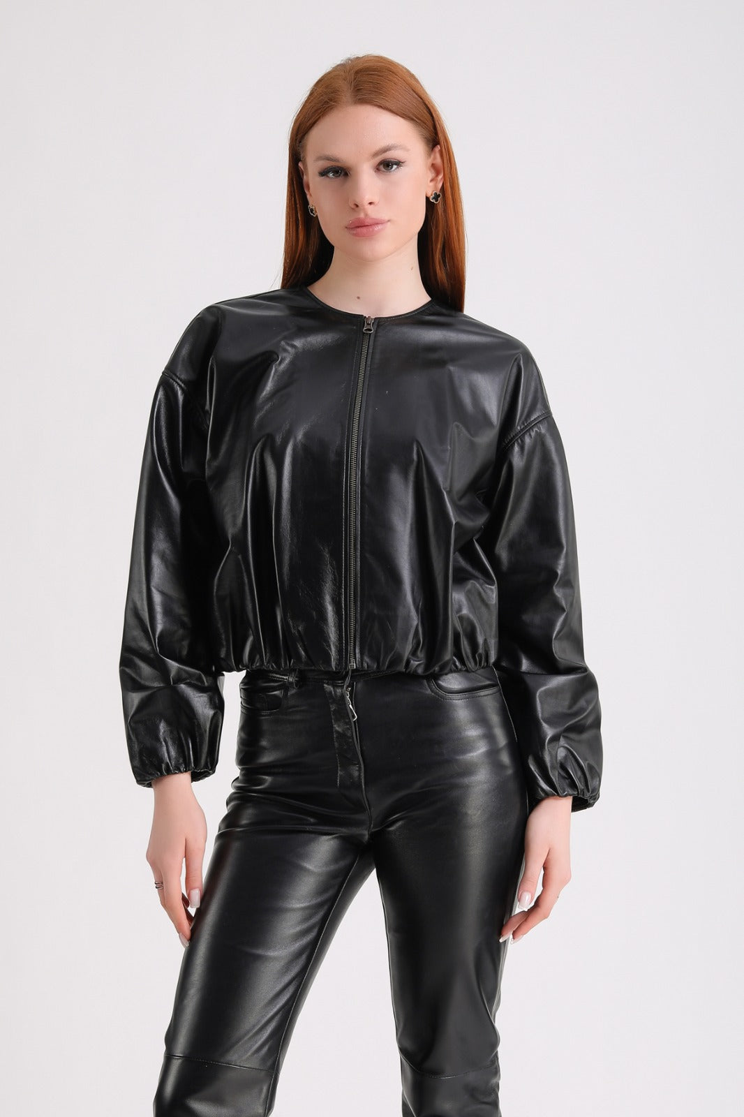 Women's Leather Jacket, Black