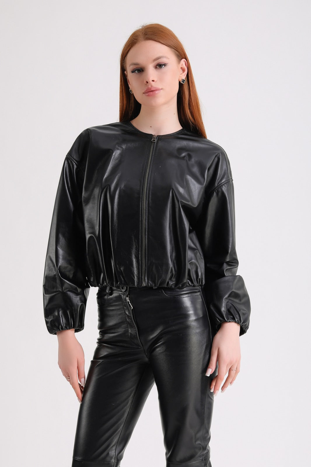 Women's Leather Jacket, Black