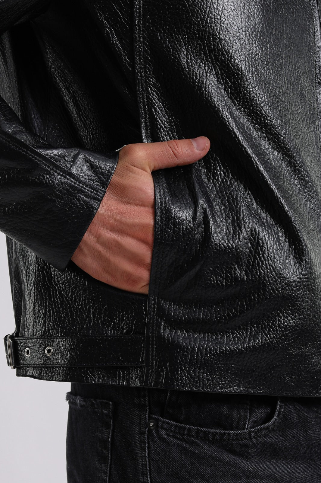 Men's Leather Jacket, Black