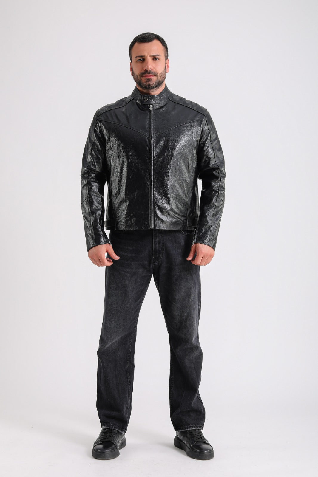 Men's Leather Jacket, Black