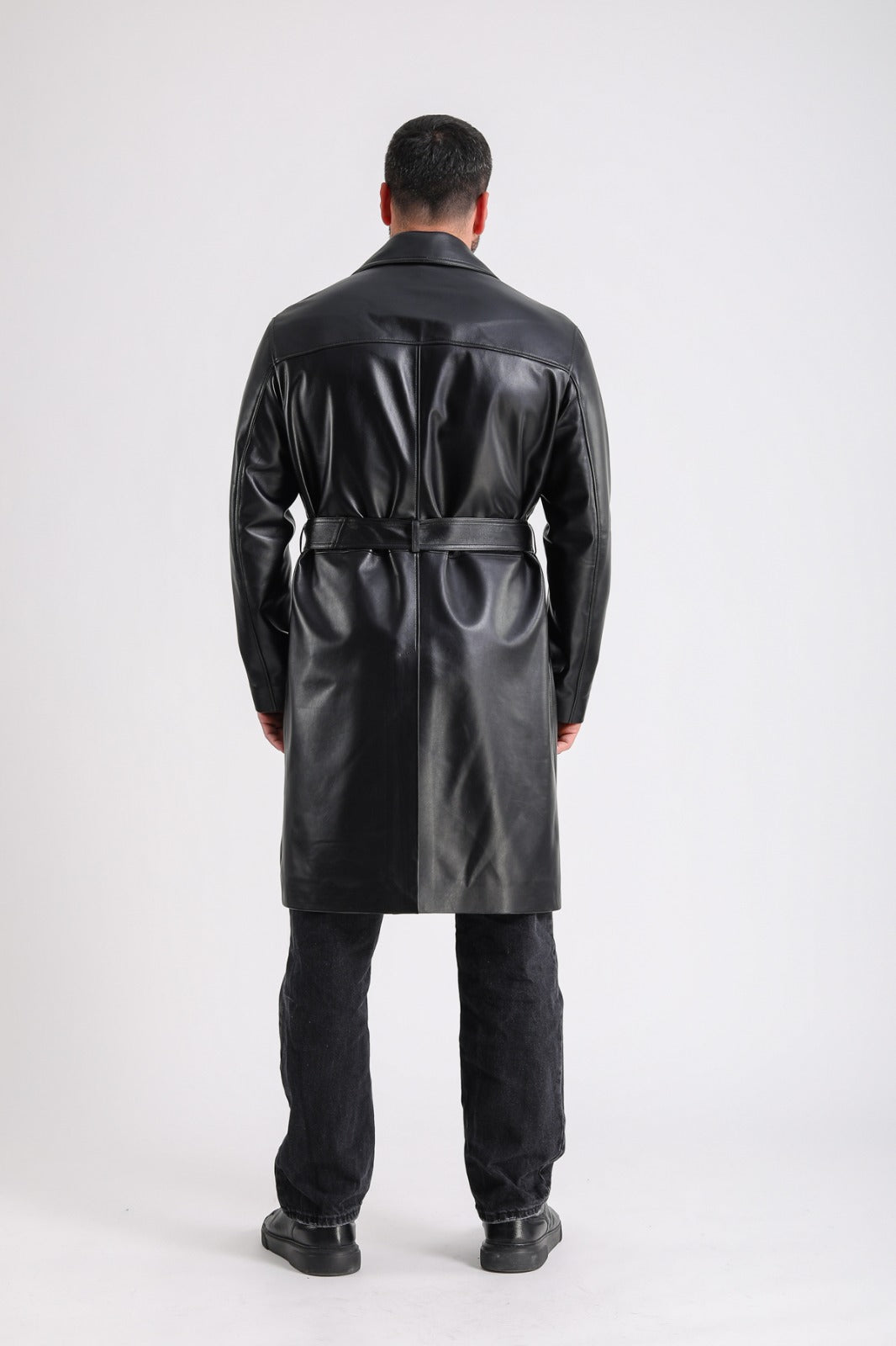 Camden Leather Trench Coat