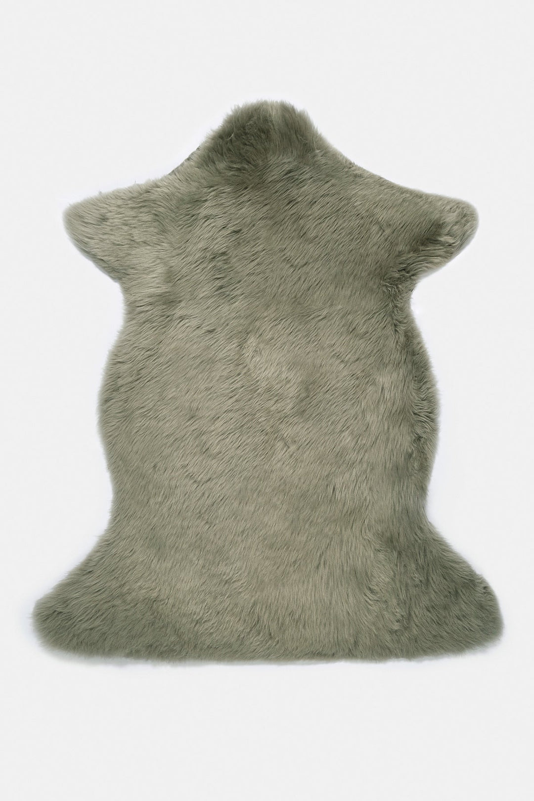 Light green sheepskin rug