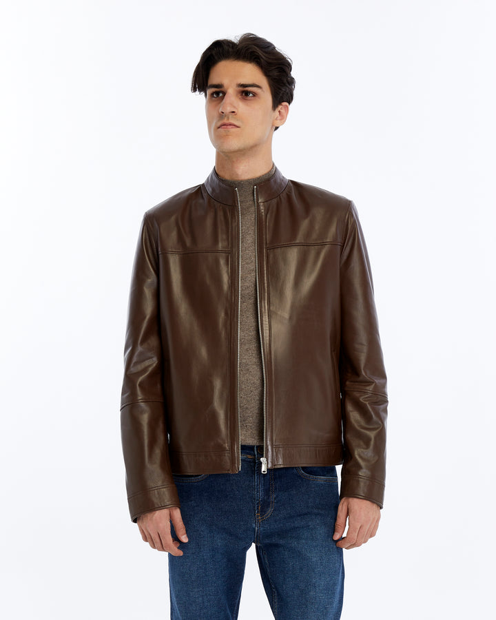Otis Racer Leather Jacket