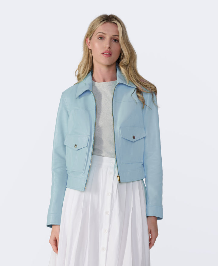 Flora Leather Jacket