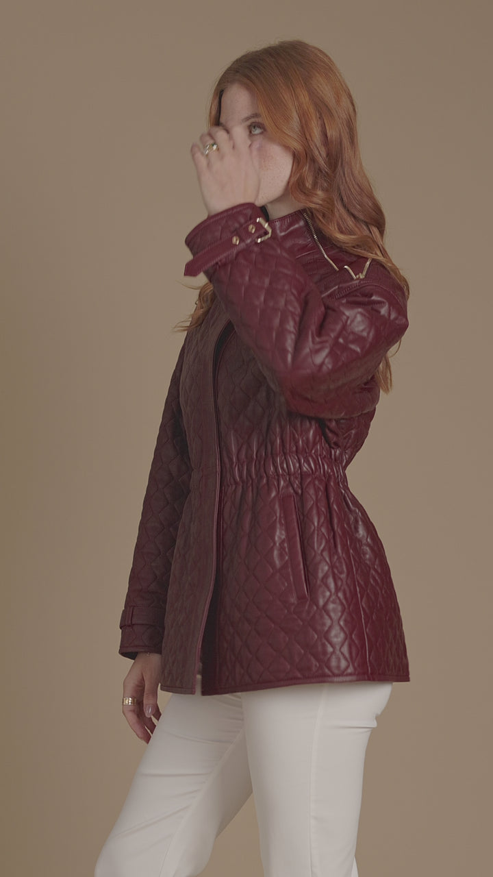 Nora Leather Coat