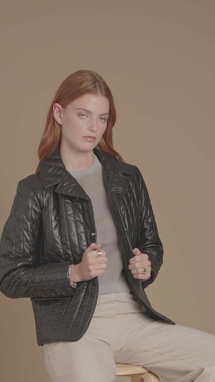 Tabitha Leather Coat