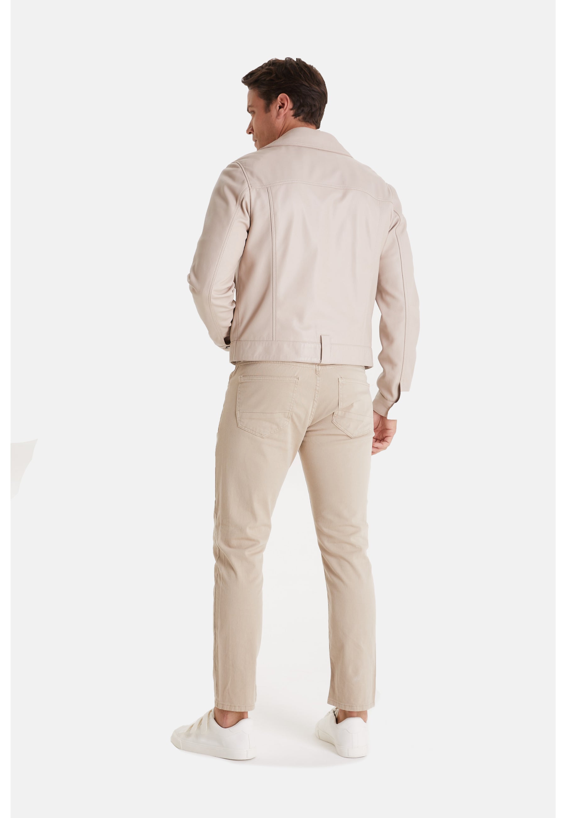 Men's Fashion Jacket, Nappa Beige