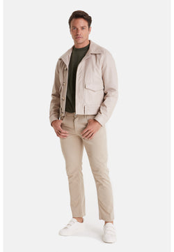 Image of Men's Fashion Jacket, Nappa Beige