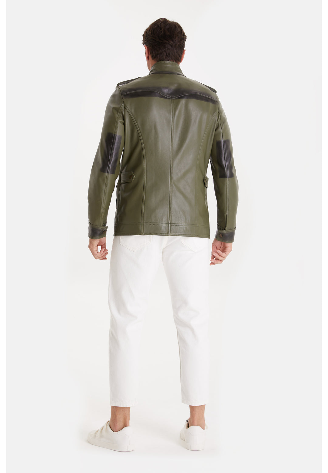Men's Fashion Jacket, Nappa Green