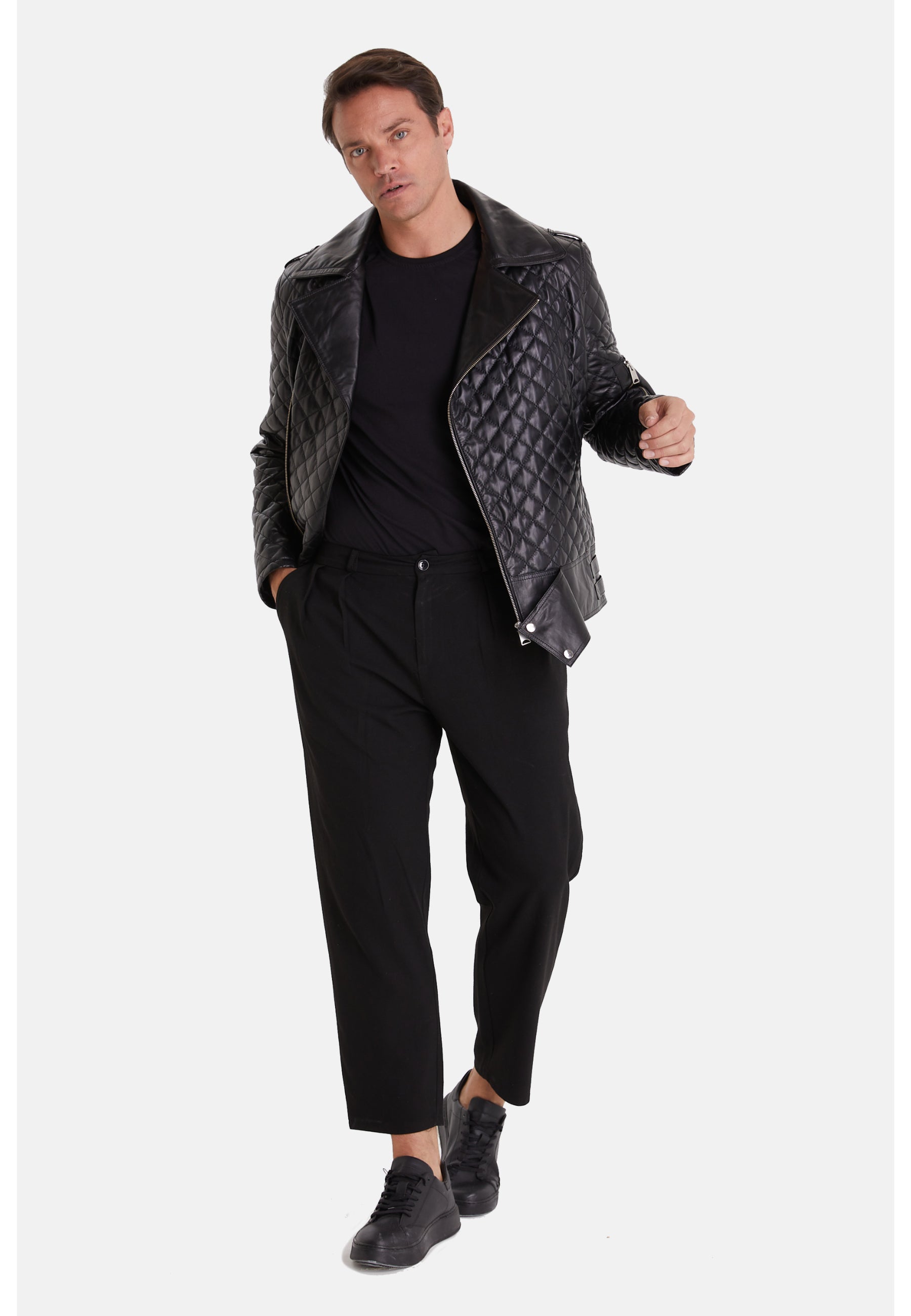 Men's Fashion Jacket, Nappa Black