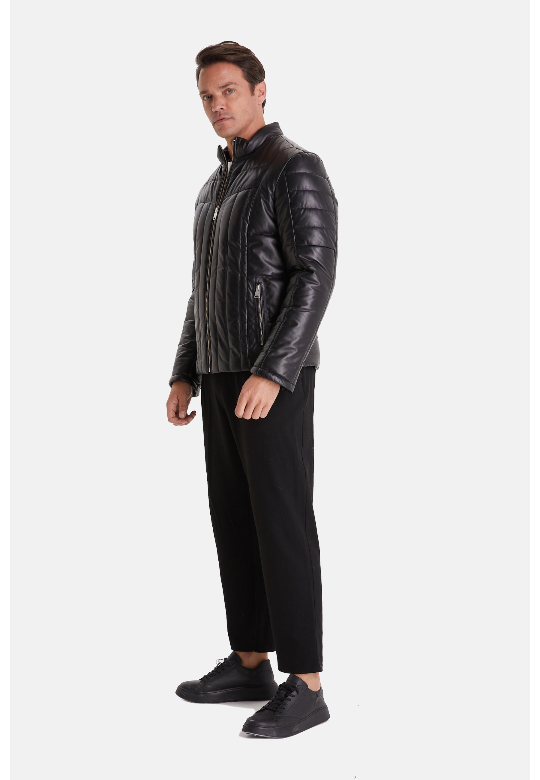 Men's Fashion Jacket, Nappa Black