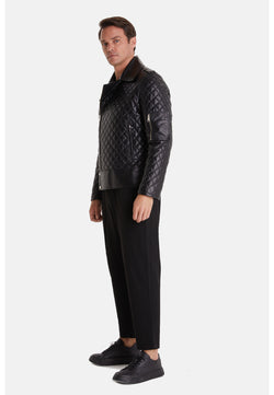 Image of Men's Fashion Jacket, Nappa Black