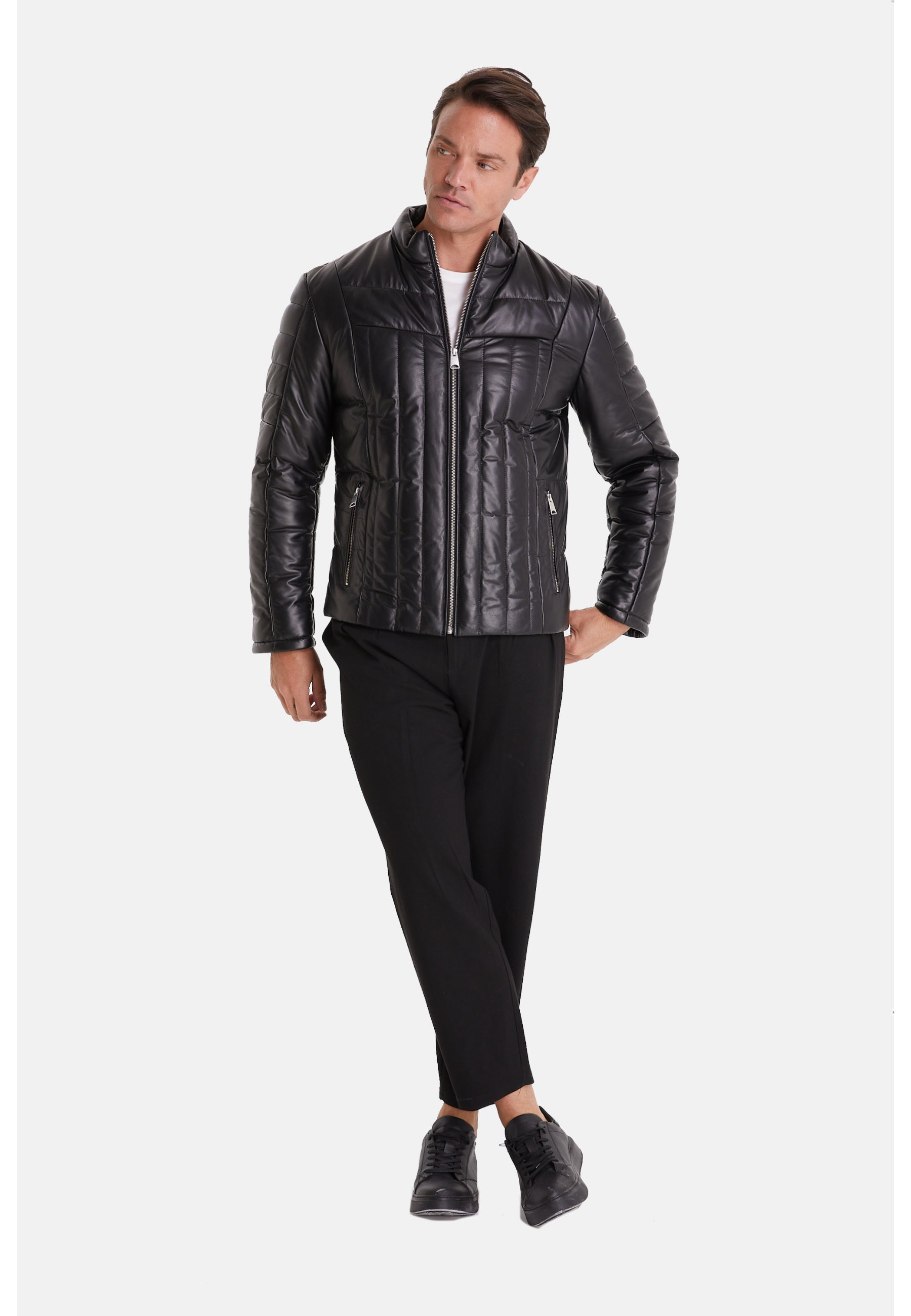 Men's Fashion Jacket, Nappa Black