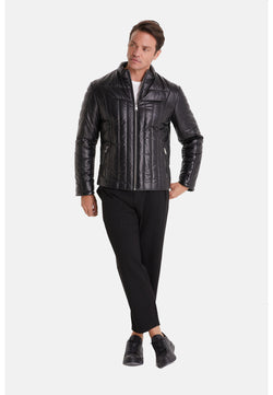 Image of Men's Fashion Jacket, Nappa Black