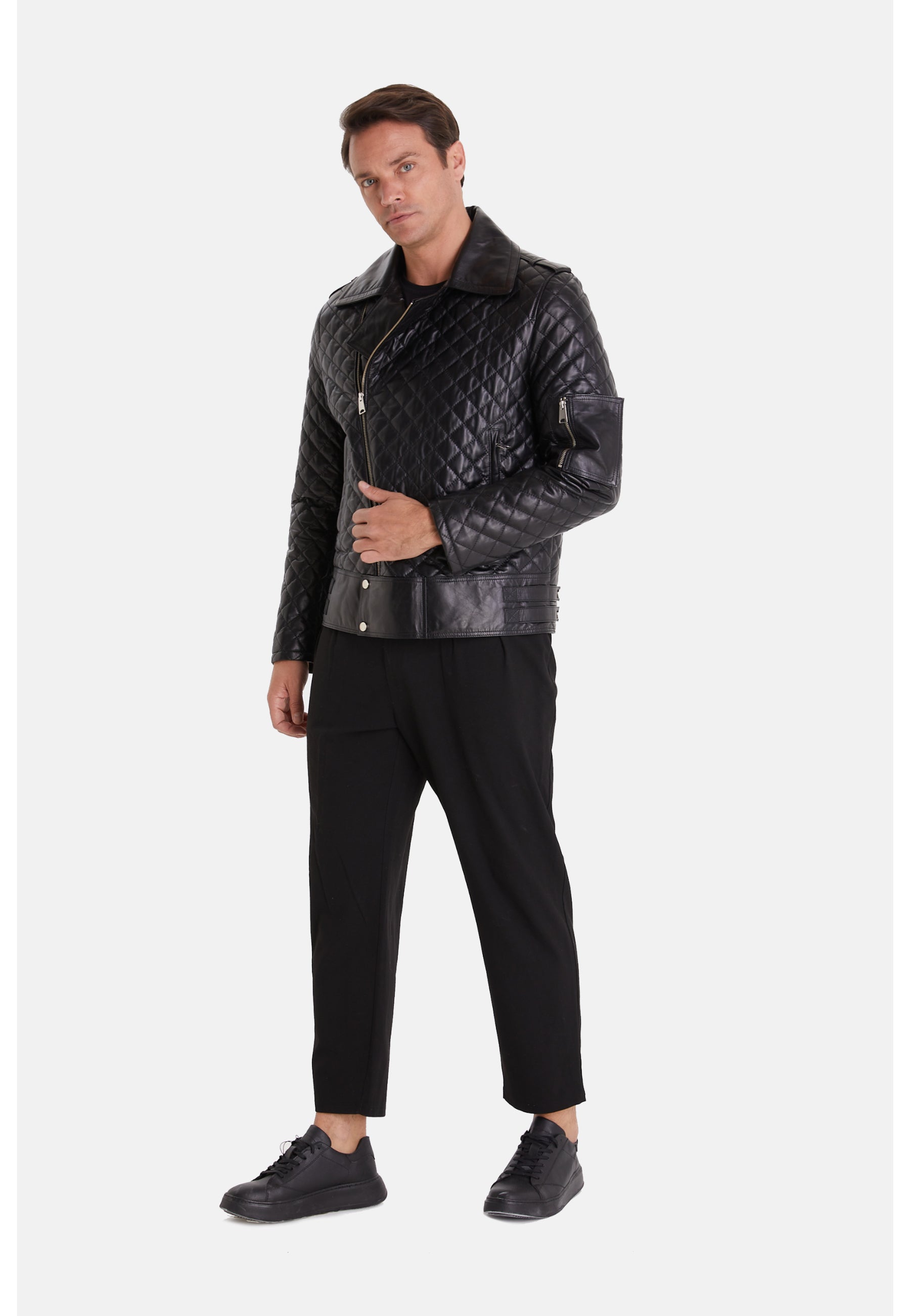 Men's Fashion Jacket, Nappa Black