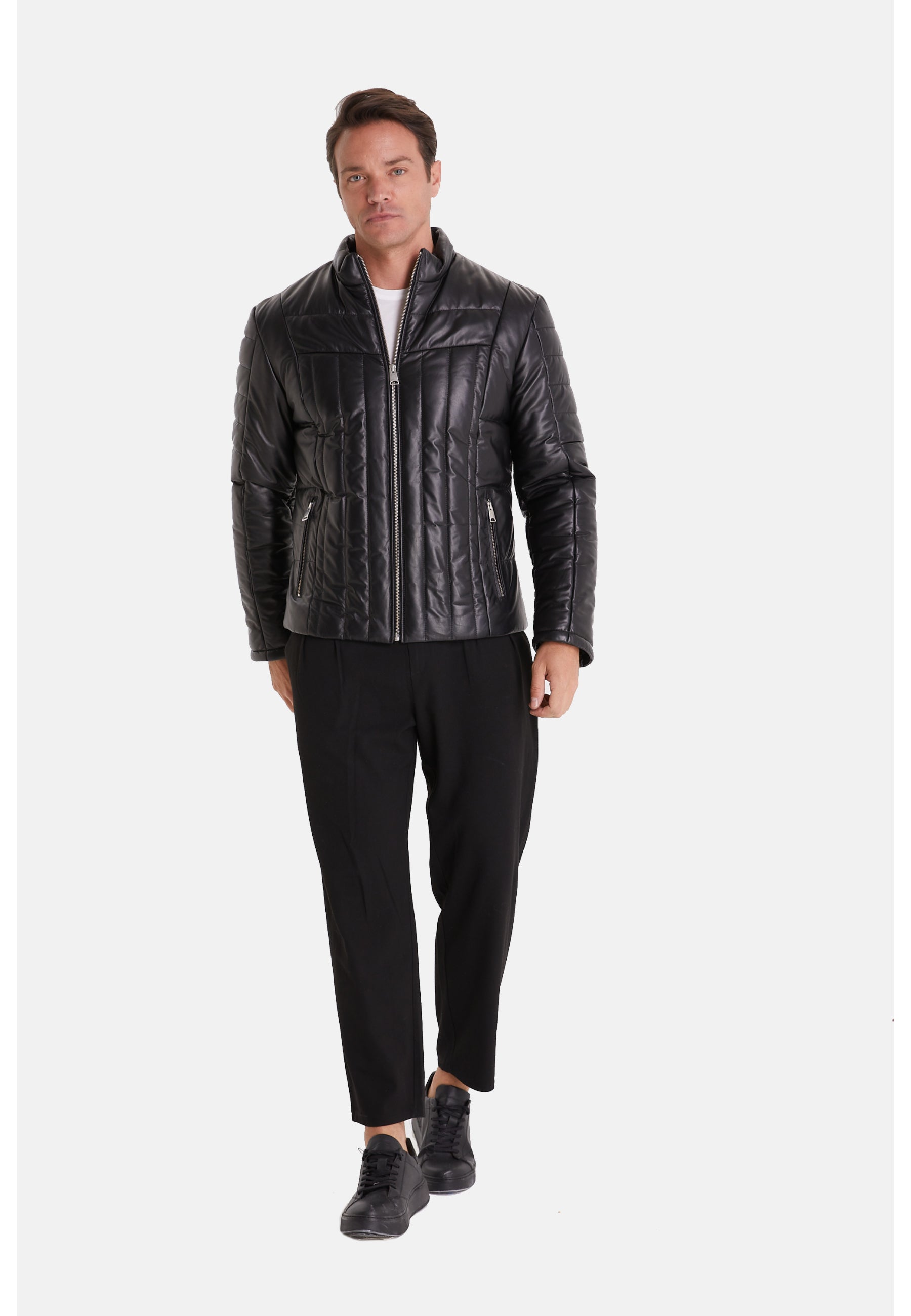 Men's Fashion Jacket, Nappa Black