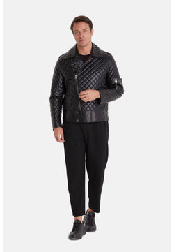 Image of Men's Fashion Jacket, Nappa Black