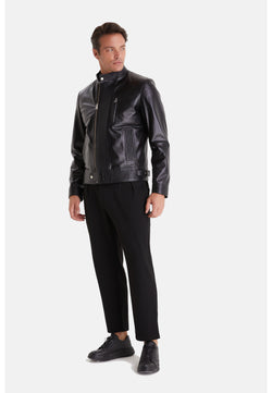 Image of Men's Fashion Jacket, Nappa Black