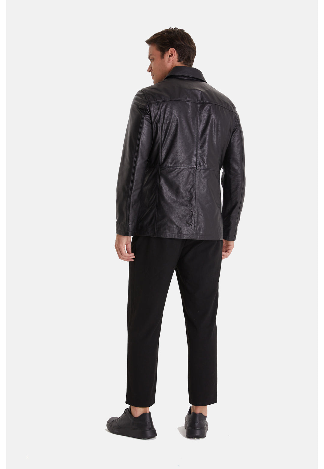 Men's Genuine Leather Jacket Black