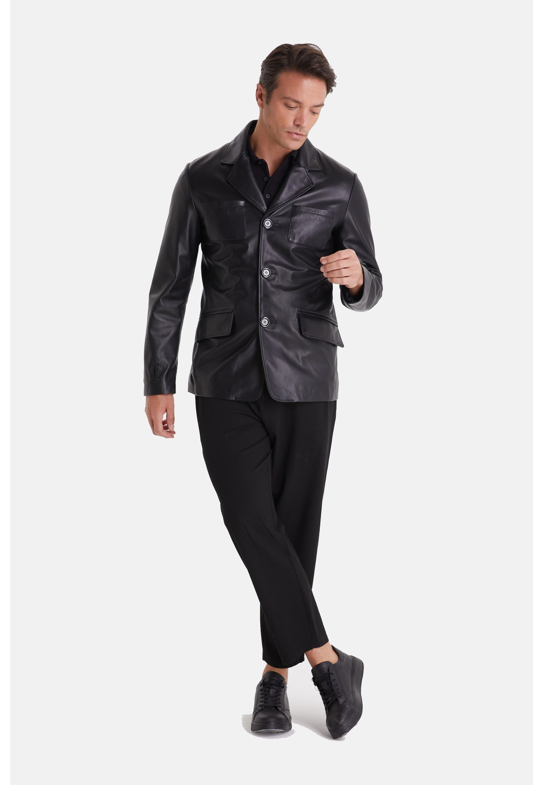 Men's Safari Jacket, Black