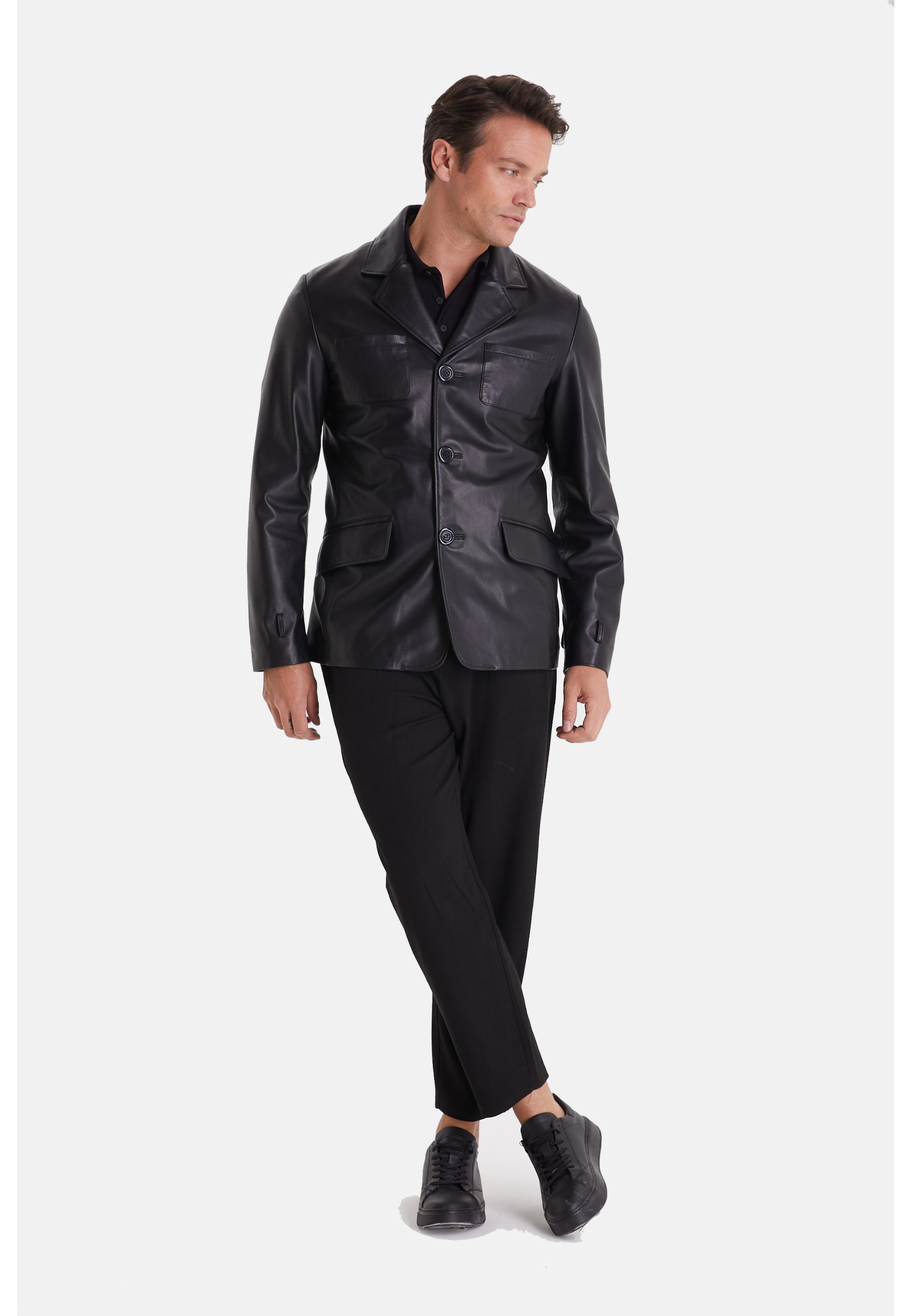 Men's Safari Jacket, Black