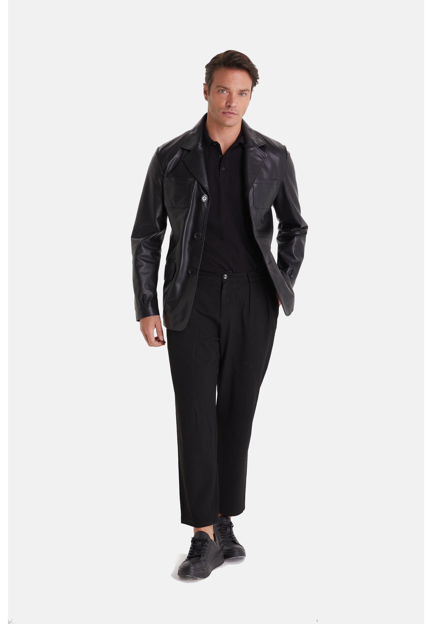 Men's Safari Jacket, Black