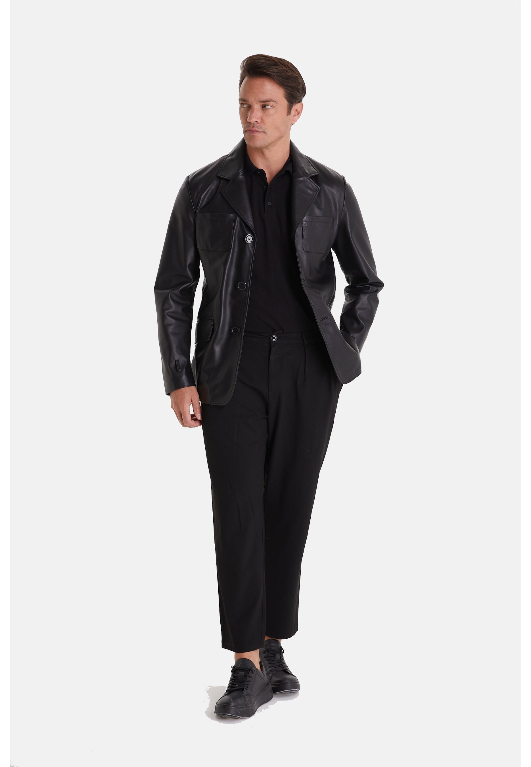 Men's Safari Jacket, Black