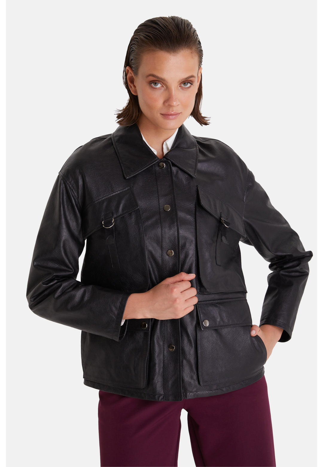 Women's Leather Fashion, Black