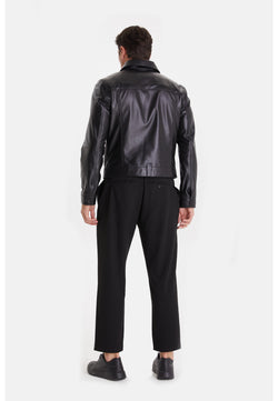 Image of Men's Fashion Jacket, Nappa Black